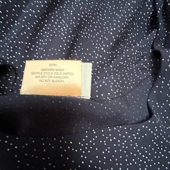 A Touch of Class Women Dot Print Dolman Sleeve Top One Size Fits All Blue Casual - Picture 8 of 8